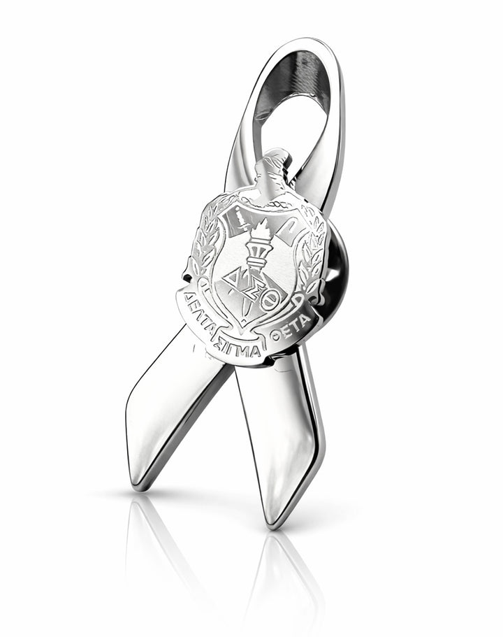 **NEW** Delta Sigma Theta Cancer/Cause Awareness Ribbon (Stainless Steel)