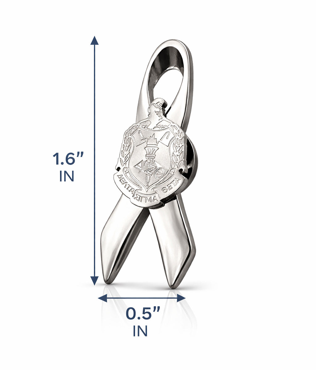 **NEW** Delta Sigma Theta Cancer/Cause Awareness Ribbon (Stainless Steel)