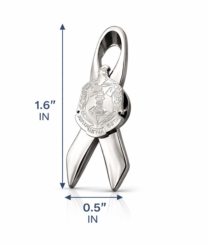 **NEW** Delta Sigma Theta Cancer/Cause Awareness Ribbon (Stainless Steel)