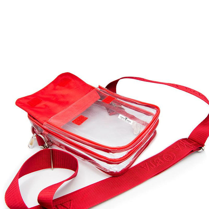 **NEW** Clear ΔΣΘ Stadium Crossbody Messenger Bag - Simply Greek