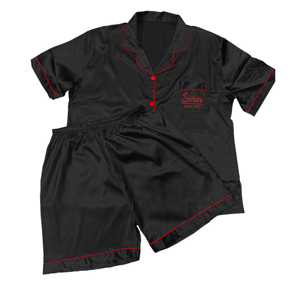 **NEW** Two-Piece Pajama Short Set - Simply Greek