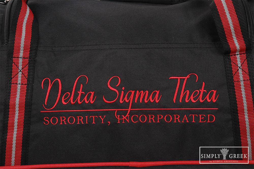 Delta sigma theta duffle bag online