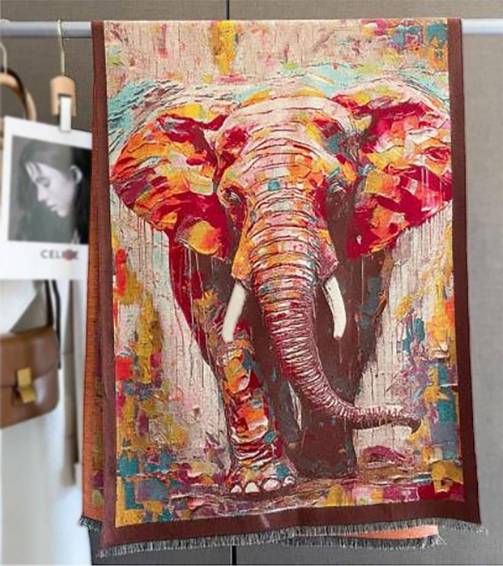 **NEW** Elephant Pashmina Shawl - Simply Greek