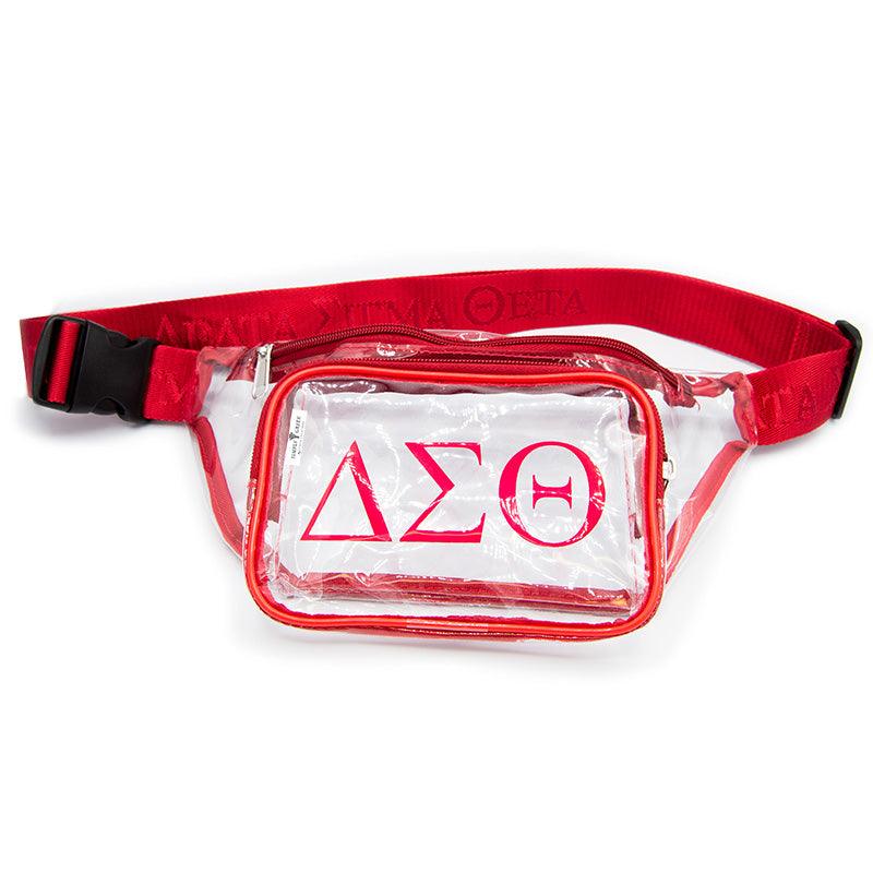**NEW** ΔΣΘ Clear Fanny Pack Waist Bag - Simply Greek