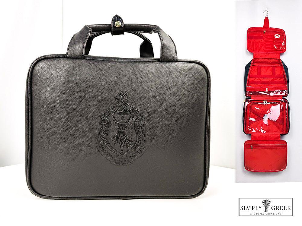 **NEW** ΔΣΘ Oversized Hanging Toiletry Bag - Simply Greek