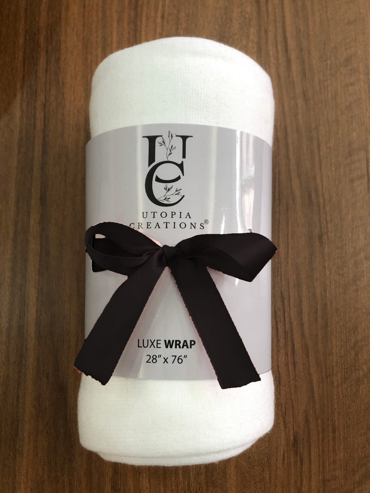 **NEW** All-White Snowfall Luxe Pashmina Wrap/Scarf
