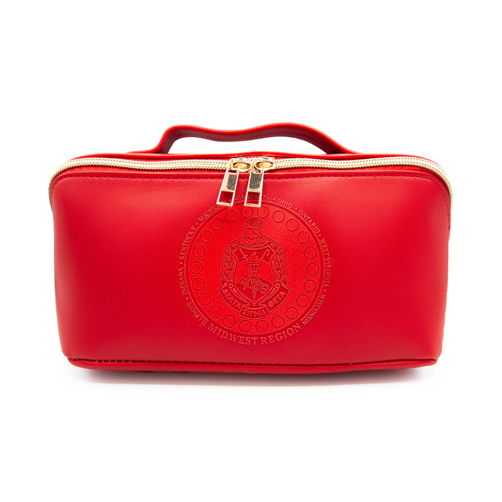 Delta Sigma Theta ΔΣΘ Midwest Region Makeup/Cosmetic/Toiletry Bag