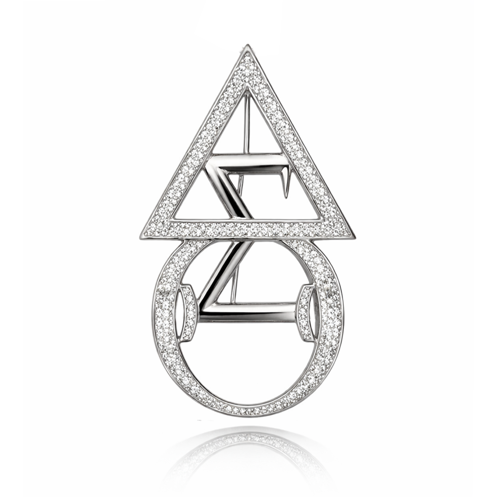 **NEW** Delta Sigma Theta Triarche' Brooch Pin