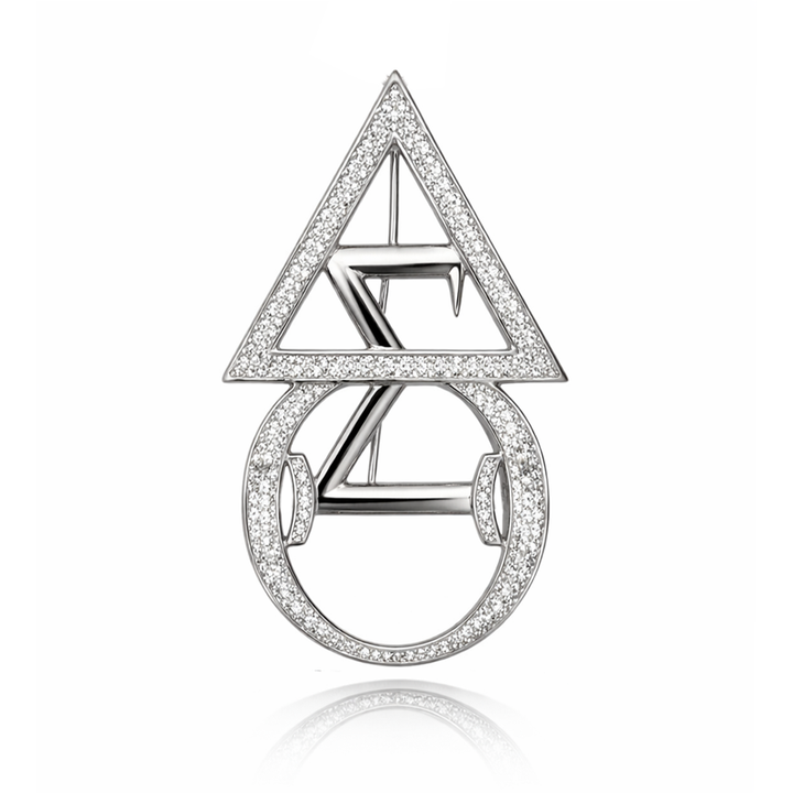 **NEW** Delta Sigma Theta Triarche' Brooch Pin