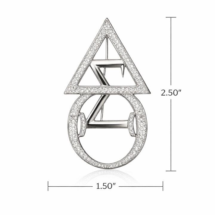 **NEW** Delta Sigma Theta Triarche' Brooch Pin