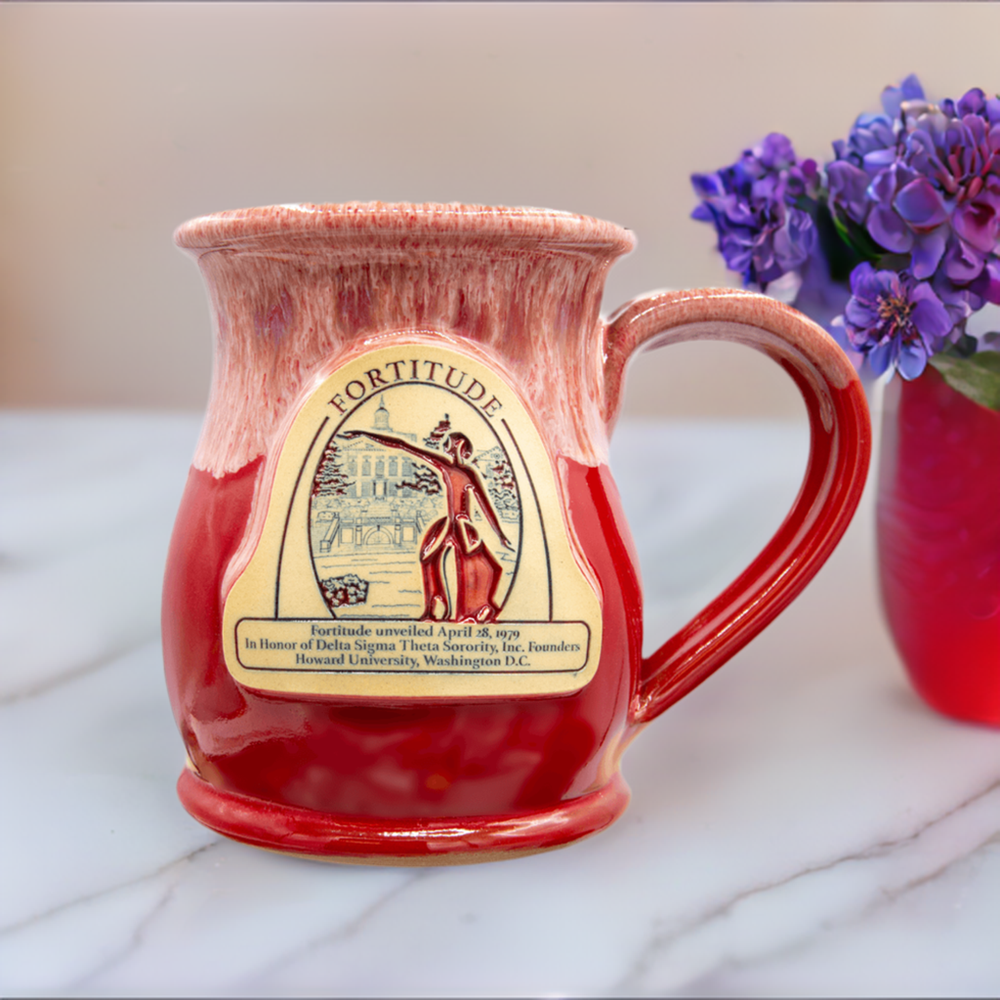 Delta Sigma Theta Fortitude Pottery Tall Belly Mug by Simply Greek