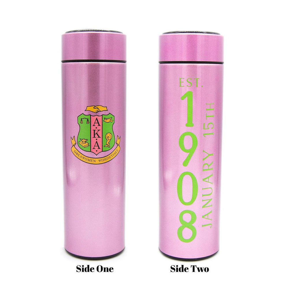 **NEW** AKA Smart Tumbler w/LED Display (Stainless Steel) - Simply Greek