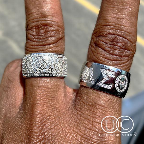 Delta Sigma Theta Sterling Silver Ring by Utopia Creations