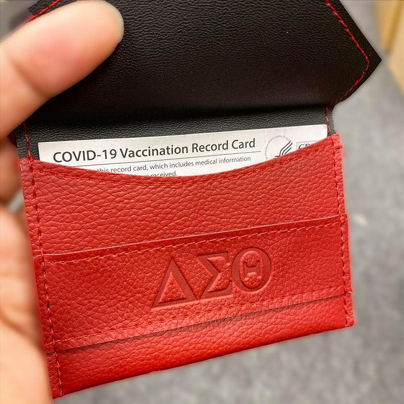 Delta Sigma Theta Business Card Holder | Delta Sigma Theta Vaccination Card Cover, Deltaversary Gift