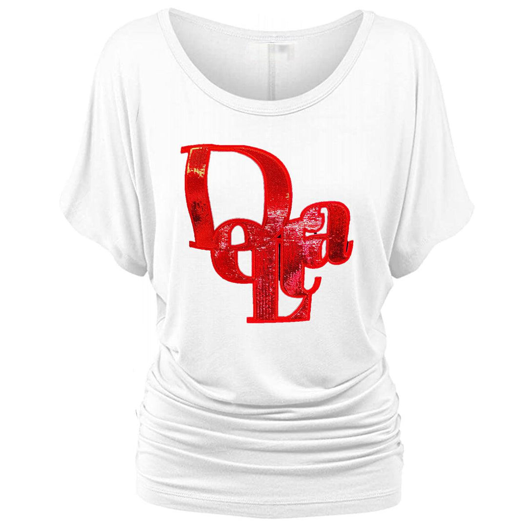 **NEW** DELTA D'OR Sequined Dolman Top - Simply Greek
