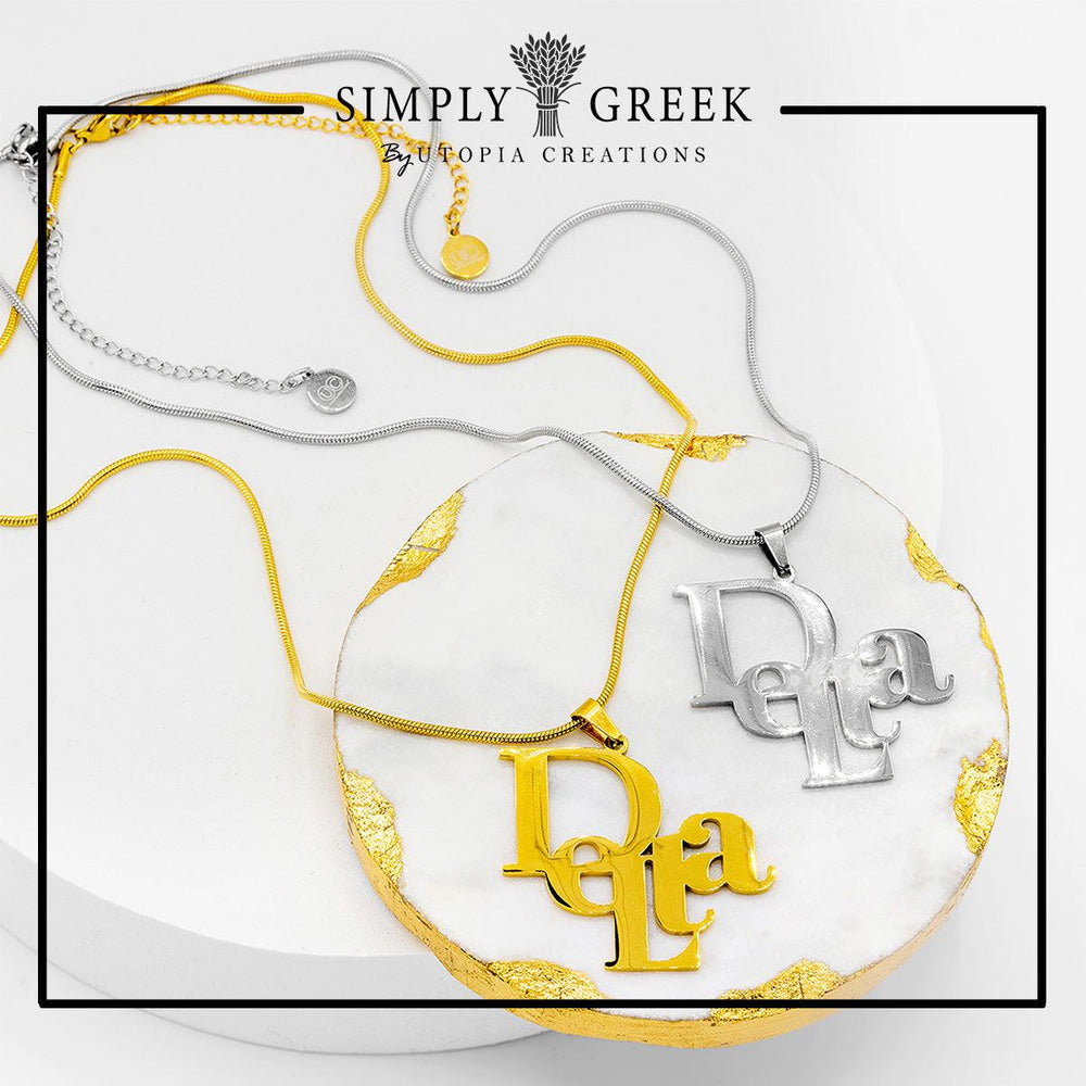 Delta D'OR Sorority Necklace by Utopia Creations