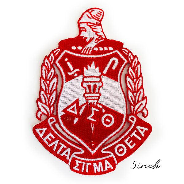 DST Embroidered Shield Patch - Simply Greek