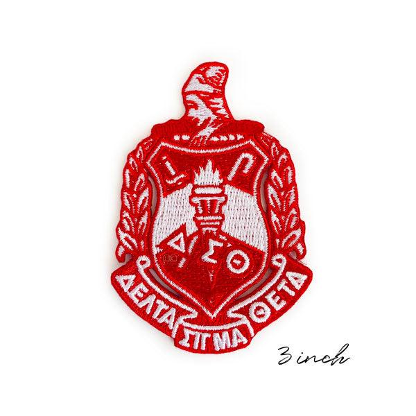 DST Embroidered Shield Patch - Simply Greek