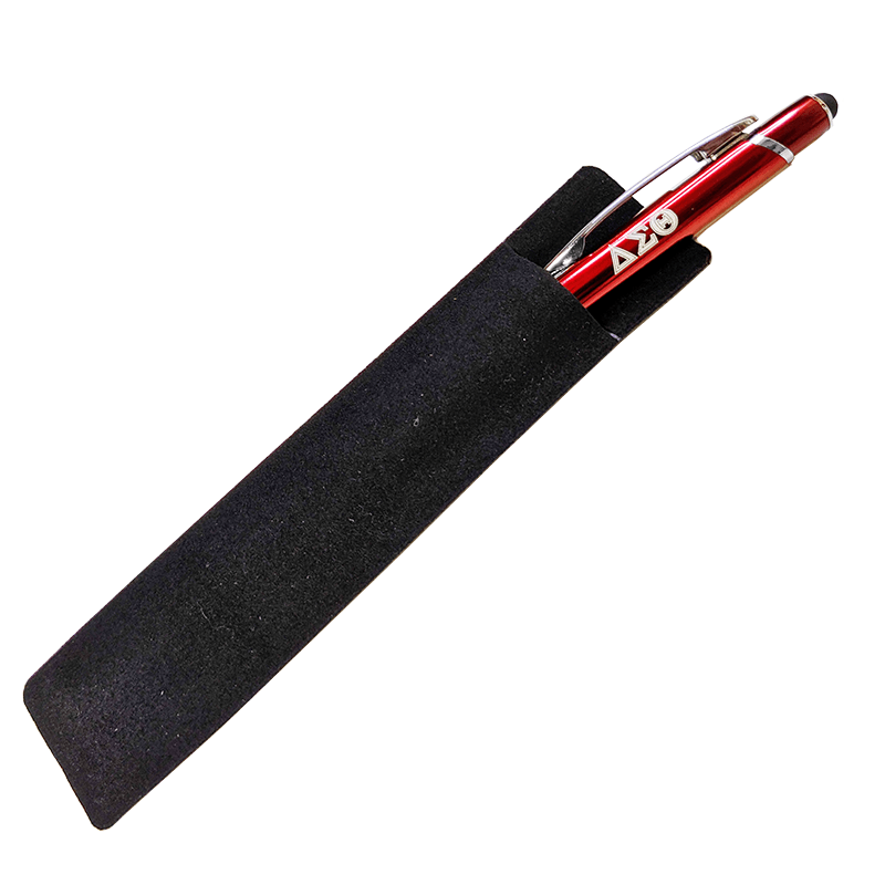 ΔΣΘ Crimson Metal Ink Pens w/Stylus (Set of 4) - Simply Greek