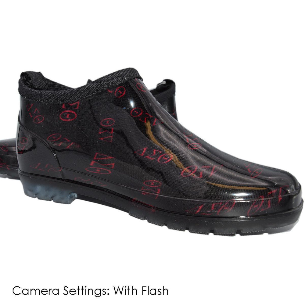 Delta Sigma Theta Rain Boots offered exclusively at Simply Greek