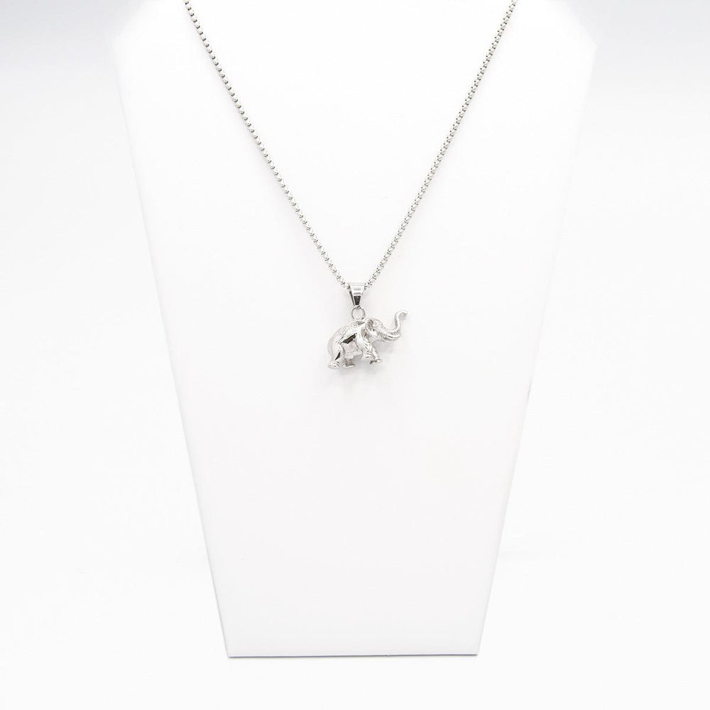Elephant Pendant Necklace (Stainless Steel) - Simply Greek
