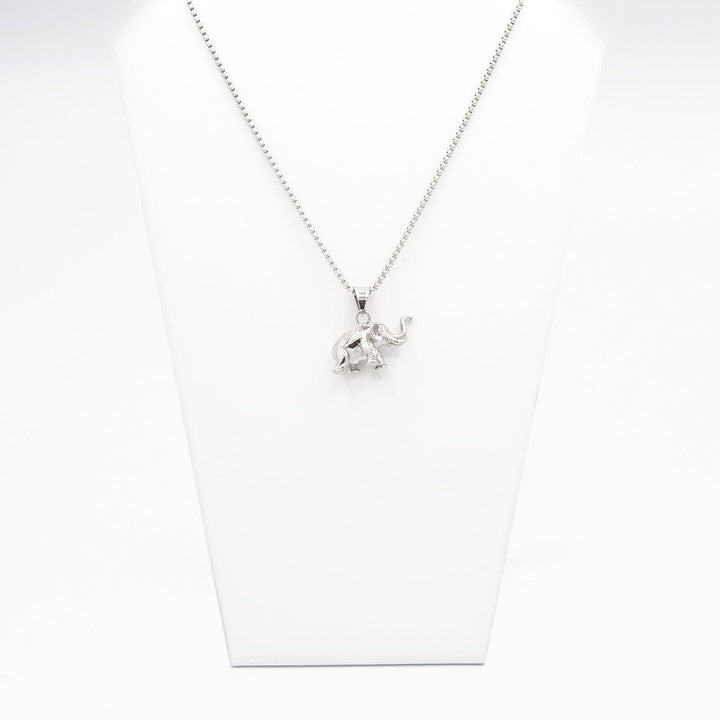 Elephant Pendant Necklace (Stainless Steel) - Simply Greek