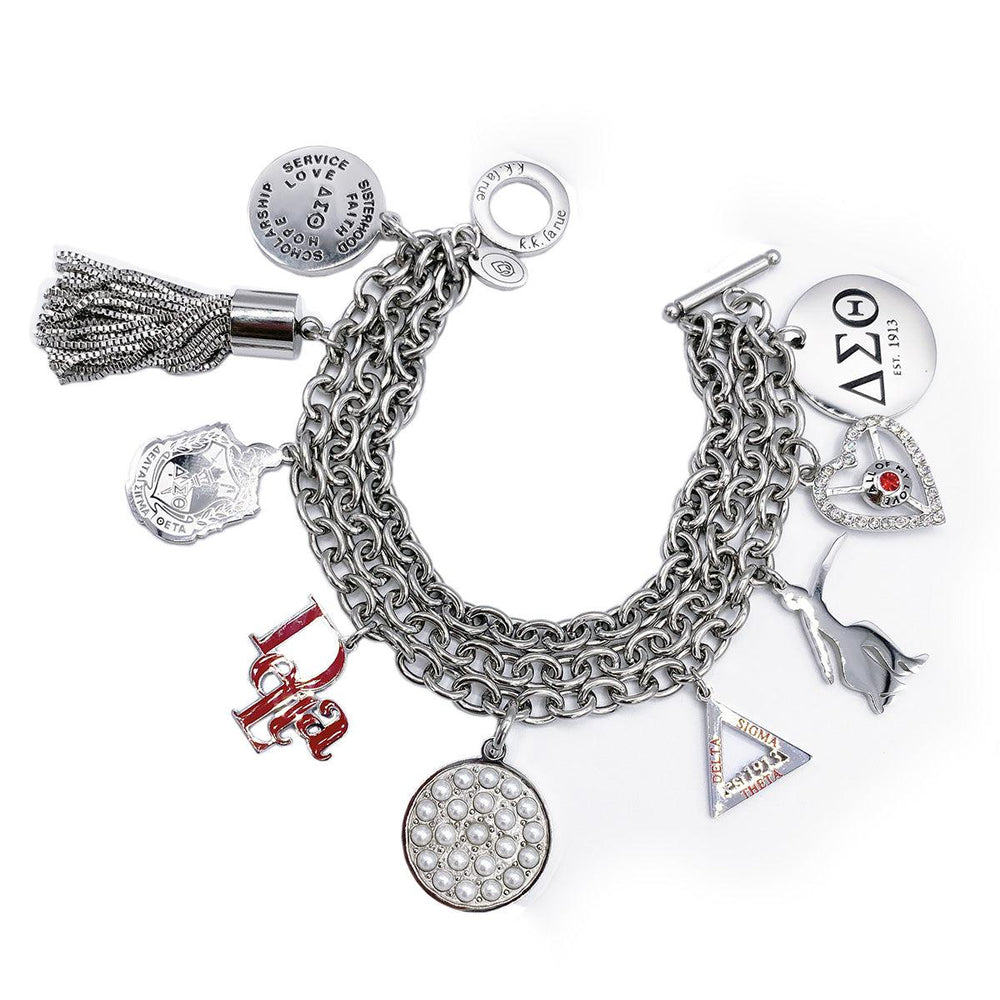 Delta Sigma Theta "Be Charmed" Bracelety by Utopia Creations