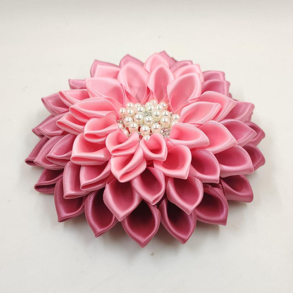 Soft Pink Flower Corsage Brooch 'Rosalind' - Simply Greek