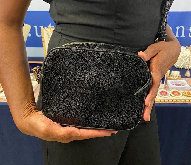 DST Premium Vegan Leather Crossbody w/Chain - UTOPIA CREATIONS | Accessories & Gifts