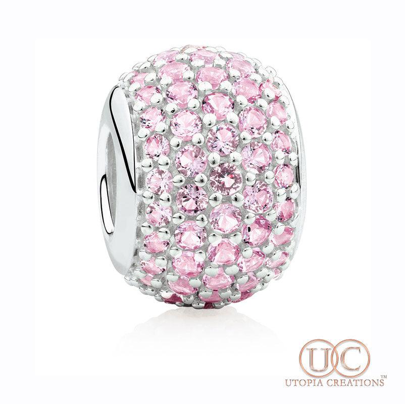 Clear Pavé Crystal Charm (Stainless Steel) – Simply Greek