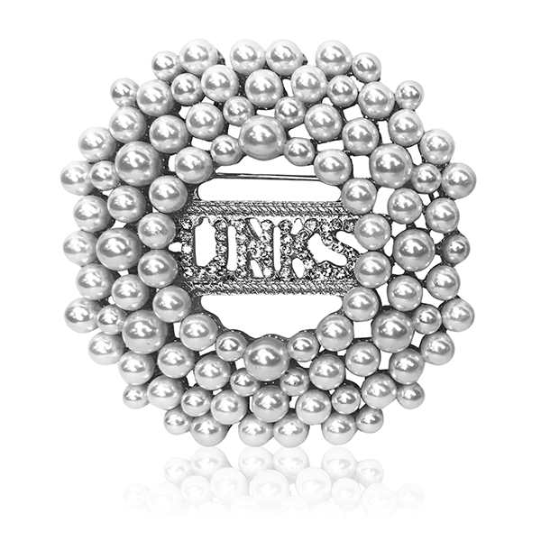 **NEW** Classy LINKS Pearl Brooch - Simply Greek