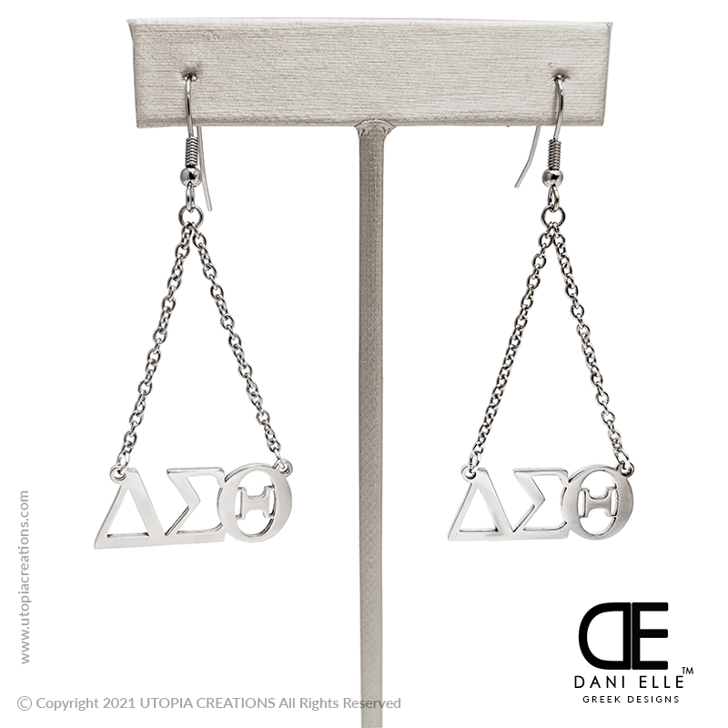 DST Diva dangle earrings. Designed for UTOPIA CREATIONS by DANI ELLE.  
