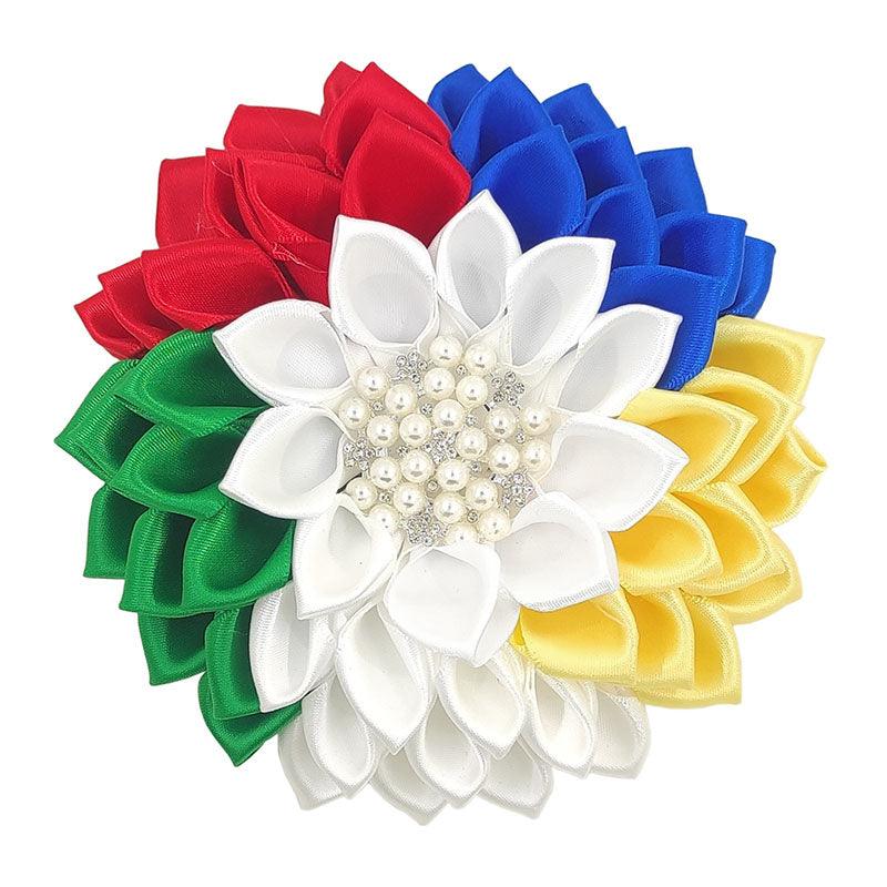 OES Inspired Ribbon Flower Corsage - Simply Greek