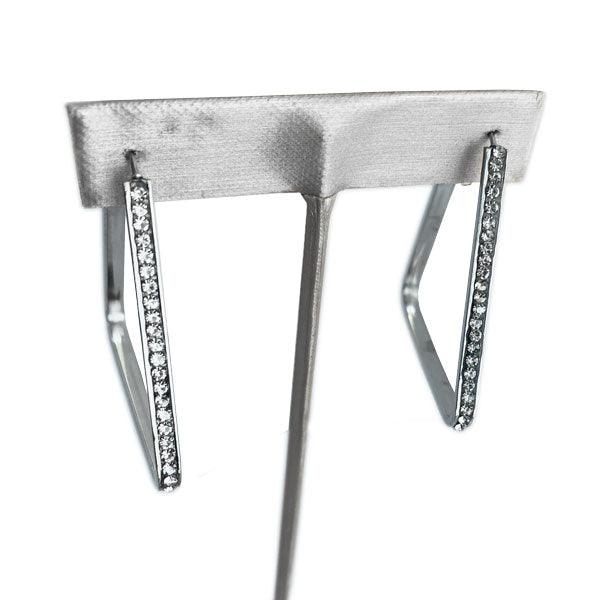 Pyramid Bling Earrings (Stainless Steel) - Simply Greek