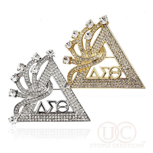 "Soaring Seven" ΔΣΘ Pyramid Brooch - UTOPIA CREATIONS | Accessories & Gifts