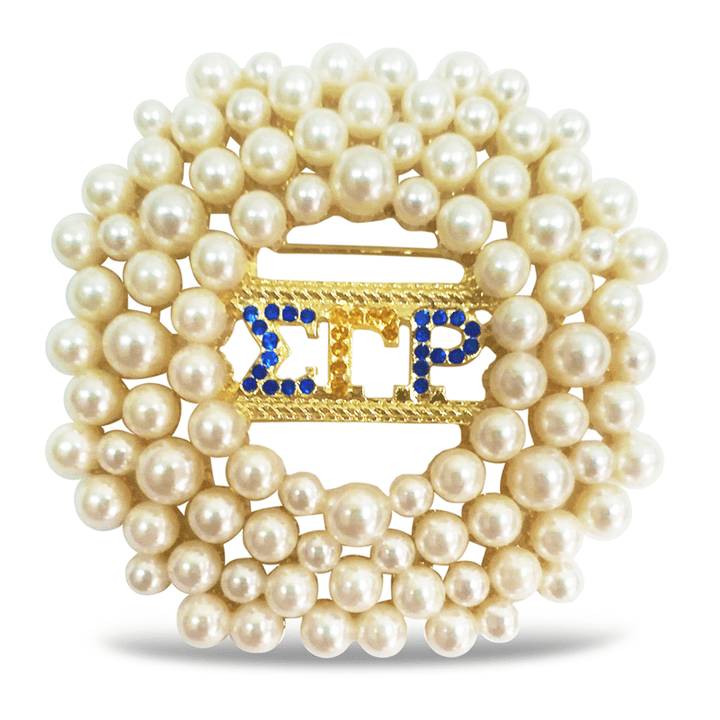 Sigma Gamma Rho Pearl Brooch - Simply Greek