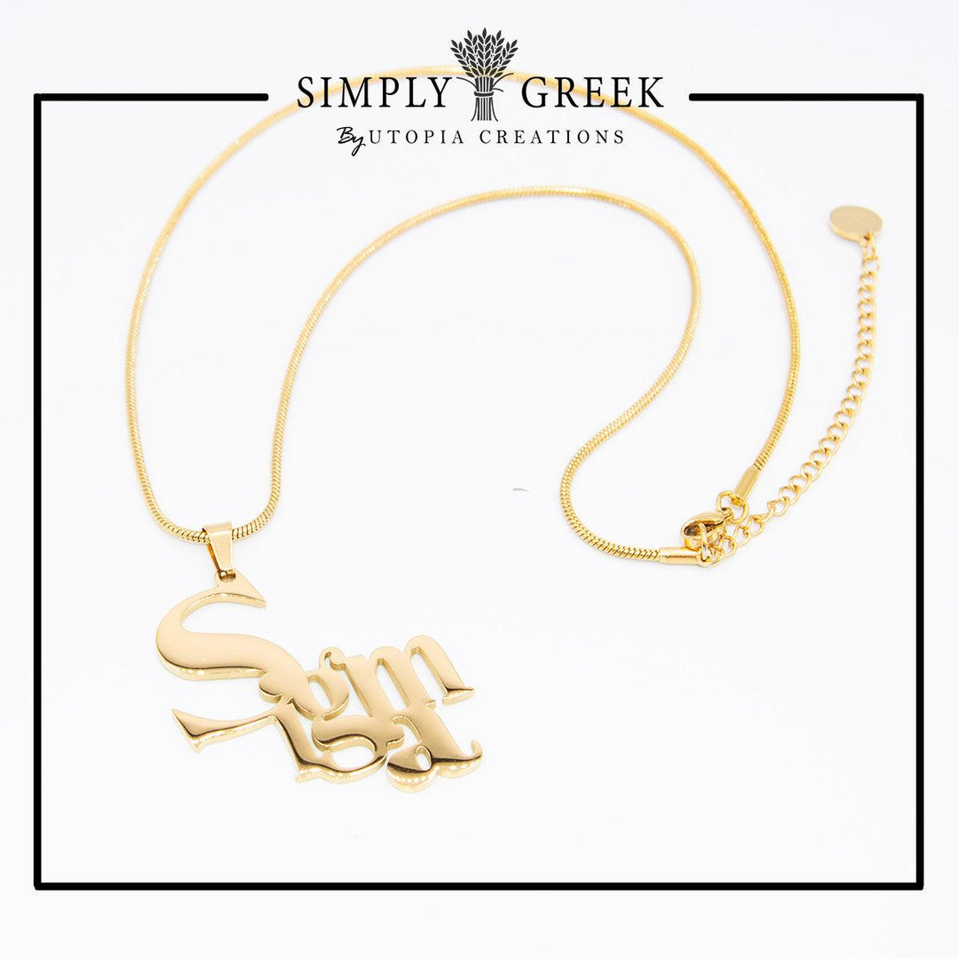 Sigma Gamma Rho high-fashion D'OR necklace design by Utopia Creations