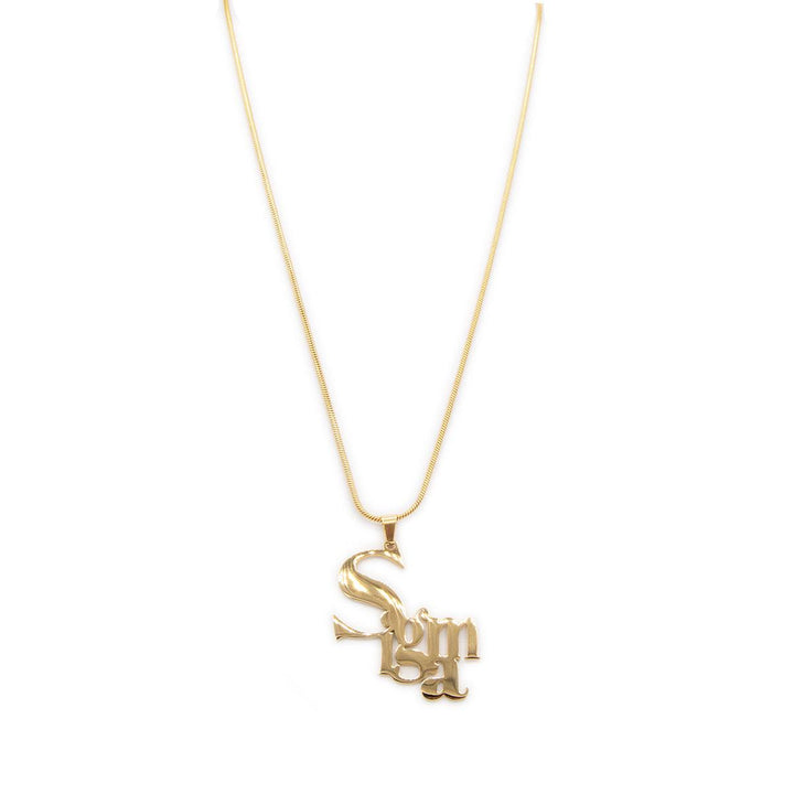 **NEW** SIGMA D'OR Pendant Necklace (Stainless Steel) - Simply Greek