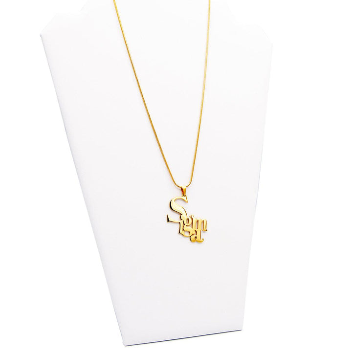 Sigma Gamma Rho high-fashion D'OR necklace design by Utopia Creations
