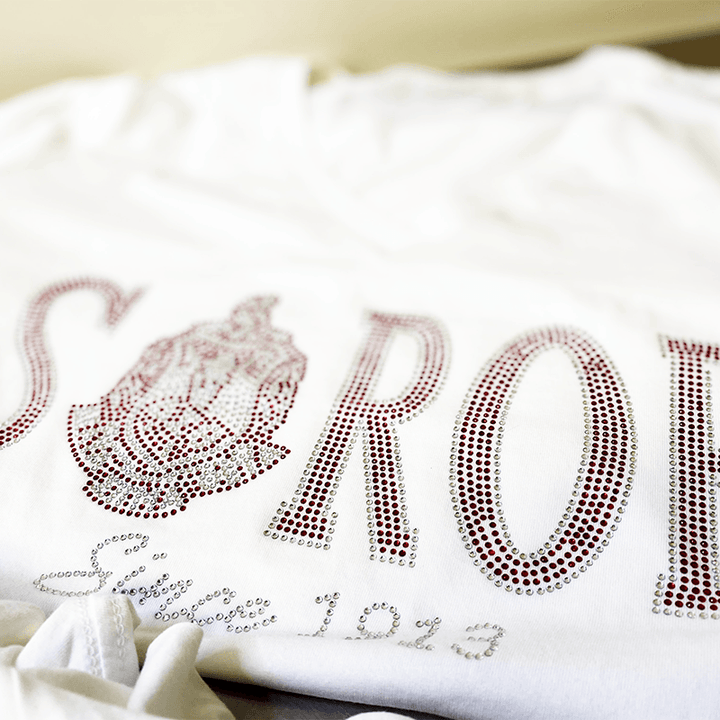 "SOROR" Rhinestone/Bling Tee - Simply Greek