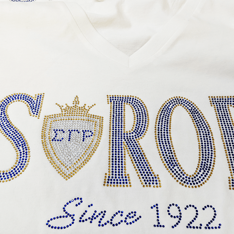 "SOROR" Rhinestone/Bling Tee - Simply Greek