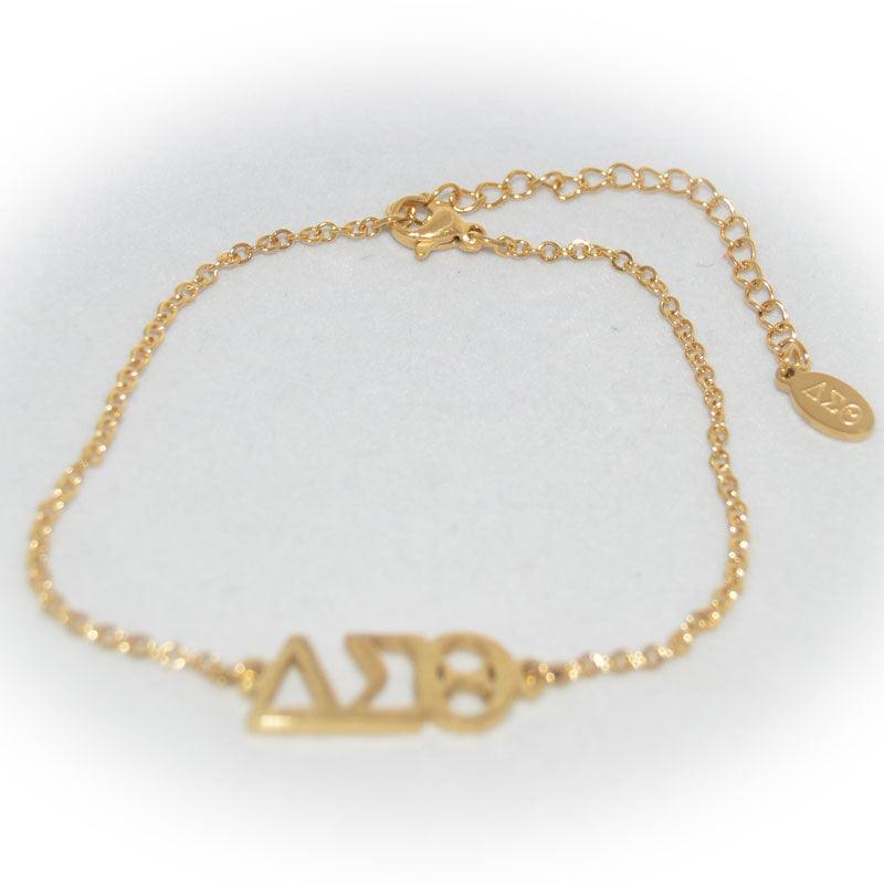 ΔΣΘ Bracelet/Anklet (Stainless Steel) - UTOPIA CREATIONS | Accessories & Gifts