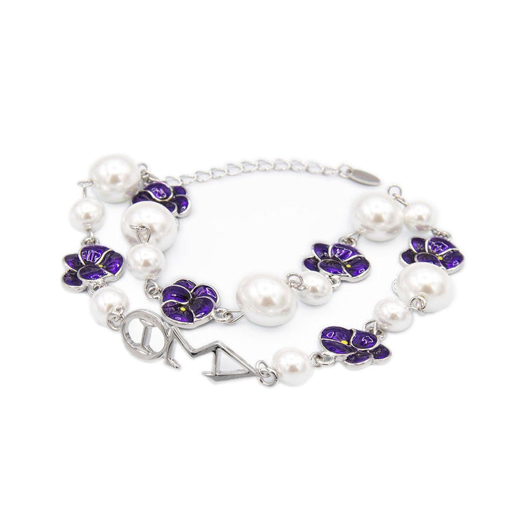 Delta Sigma Theta African violets jewelry by Utopia Creations