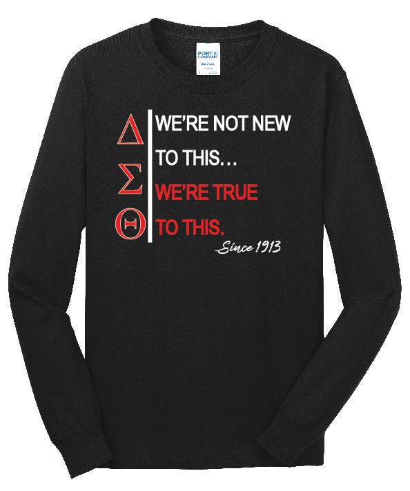 DST "True to This" Ladies Long-Sleeve T-Shirt (Unisex) - Simply Greek