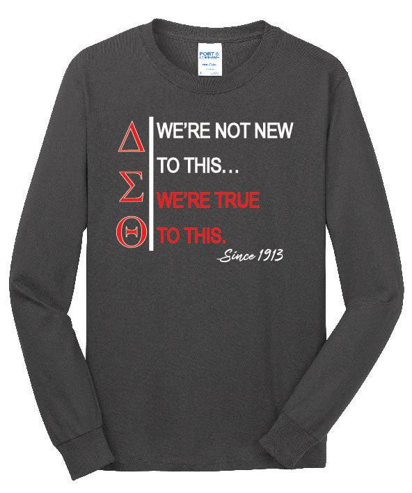 DST "True to This" Ladies Long-Sleeve T-Shirt (Unisex) - Simply Greek