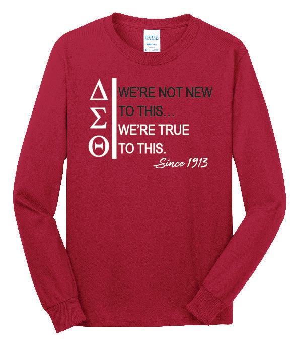 DST "True to This" Ladies Long-Sleeve T-Shirt (Unisex) - Simply Greek