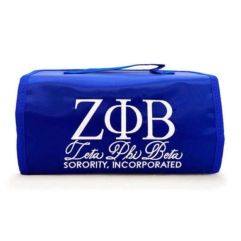Zeta Phi Beta embroidered toiletry bag by Simply Greek