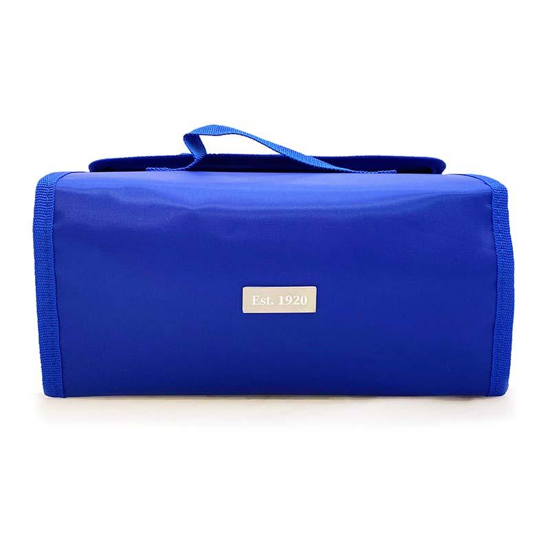 Zeta Phi Beta toiletry bag with four clear, removable, zippered pouches.  