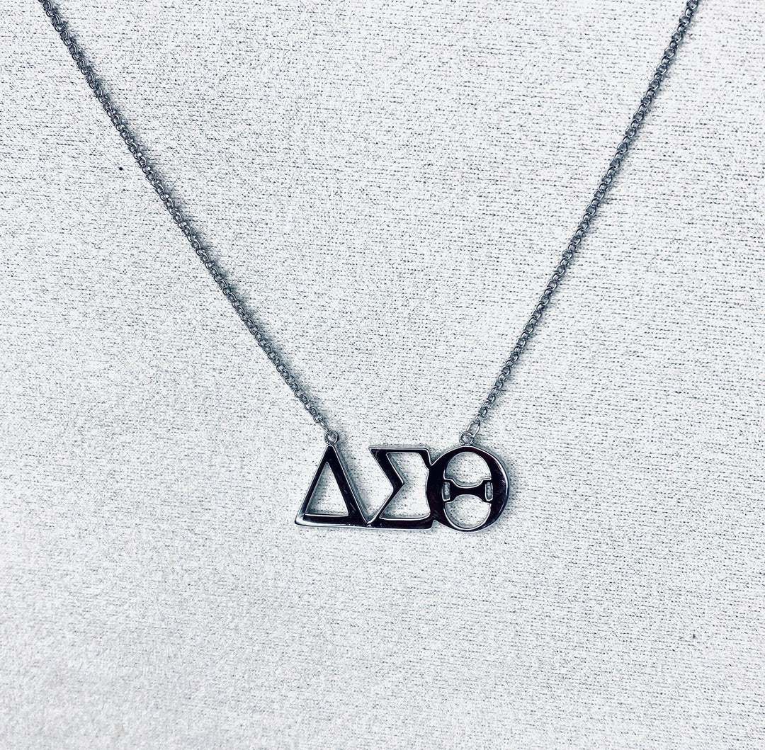 ΔΣΘ Symbol Necklace (Sterling Silver) - UTOPIA CREATIONS | Accessories & Gifts