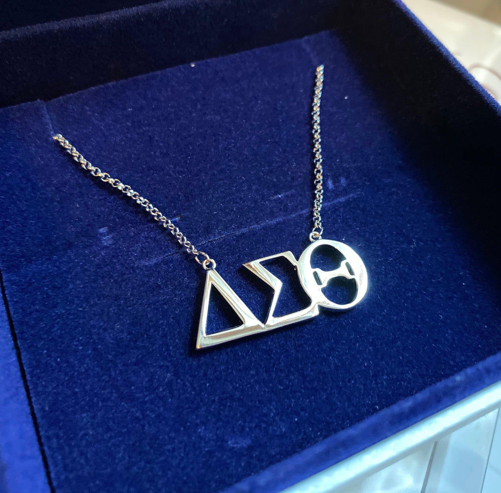 ΔΣΘ Symbol Necklace (Sterling Silver) - UTOPIA CREATIONS | Accessories & Gifts